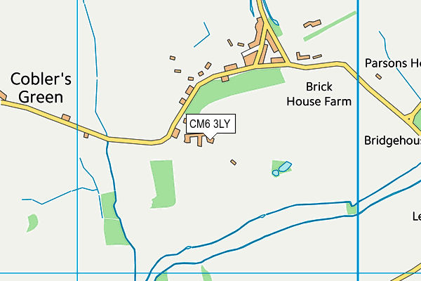 CM6 3LY map - OS VectorMap District (Ordnance Survey) CM6 3LY map - OS VectorMap District (Ordnance Survey)