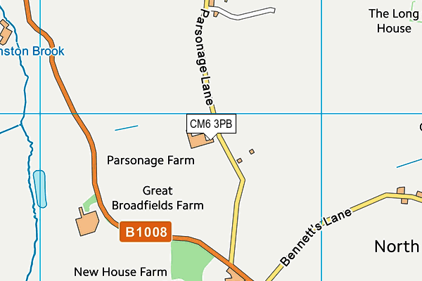 CM6 3PB map - OS VectorMap District (Ordnance Survey) CM6 3PB map - OS VectorMap District (Ordnance Survey)