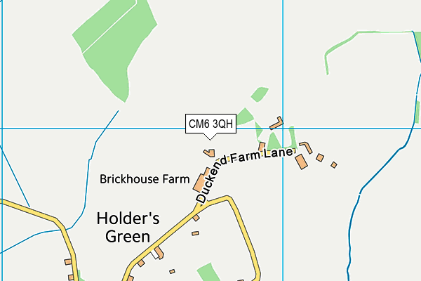CM6 3QH map - OS VectorMap District (Ordnance Survey)
