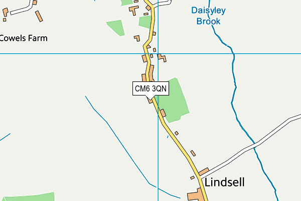 CM6 3QN map - OS VectorMap District (Ordnance Survey) CM6 3QN map - OS VectorMap District (Ordnance Survey)