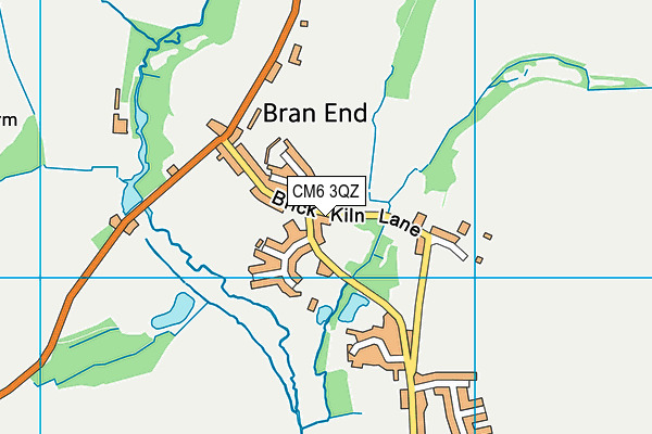 CM6 3QZ map - OS VectorMap District (Ordnance Survey) CM6 3QZ map - OS VectorMap District (Ordnance Survey)