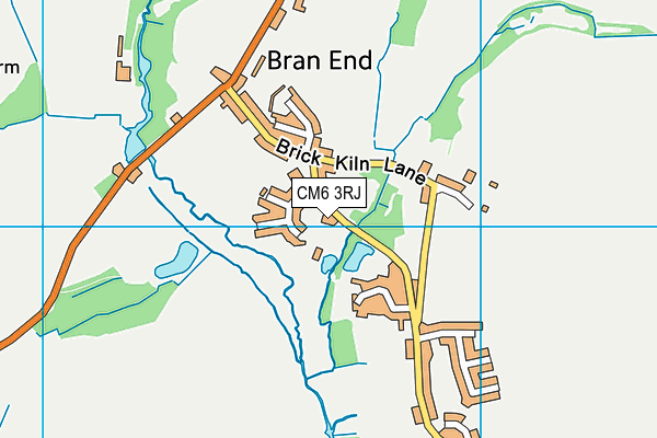 CM6 3RJ map - OS VectorMap District (Ordnance Survey) CM6 3RJ map - OS VectorMap District (Ordnance Survey)