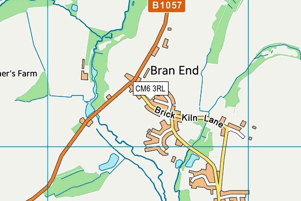 CM6 3RL map - OS VectorMap District (Ordnance Survey) CM6 3RL map - OS VectorMap District (Ordnance Survey)