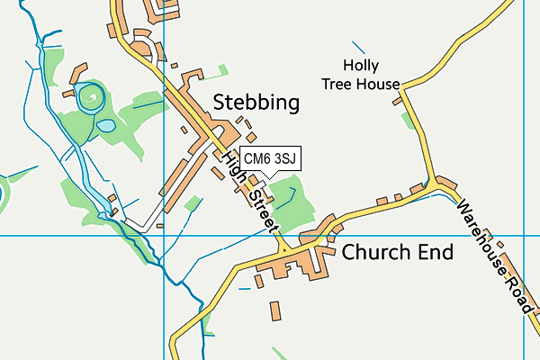 CM6 3SJ map - OS VectorMap District (Ordnance Survey) CM6 3SJ map - OS VectorMap District (Ordnance Survey)
