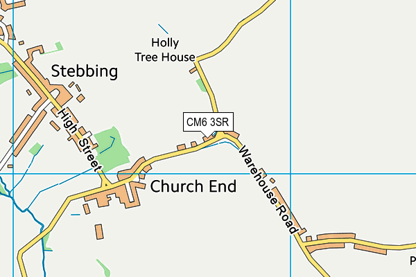 CM6 3SR map - OS VectorMap District (Ordnance Survey) CM6 3SR map - OS VectorMap District (Ordnance Survey)
