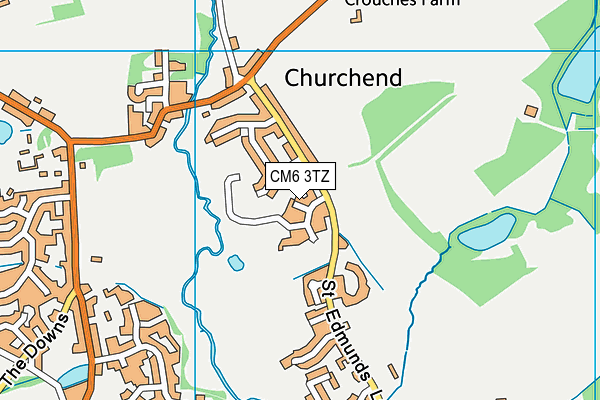 CM6 3TZ map - OS VectorMap District (Ordnance Survey) CM6 3TZ map - OS VectorMap District (Ordnance Survey)
