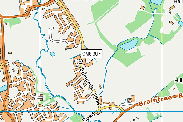 CM6 3UF map - OS VectorMap District (Ordnance Survey)