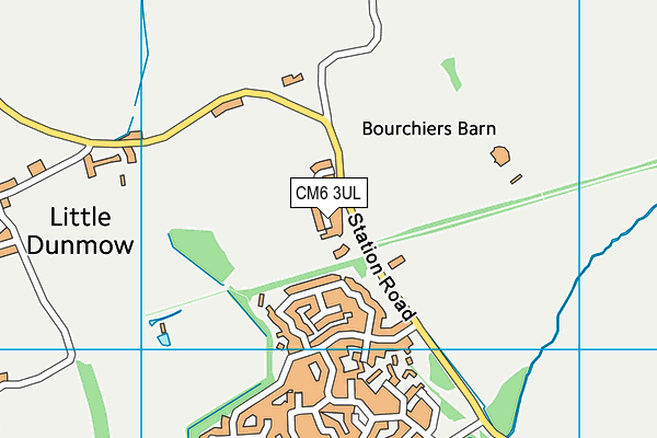 CM6 3UL map - OS VectorMap District (Ordnance Survey) CM6 3UL map - OS VectorMap District (Ordnance Survey)