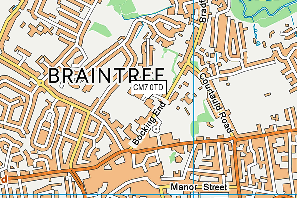 CM7 0TD map - OS VectorMap District (Ordnance Survey) CM7 0TD map - OS VectorMap District (Ordnance Survey)