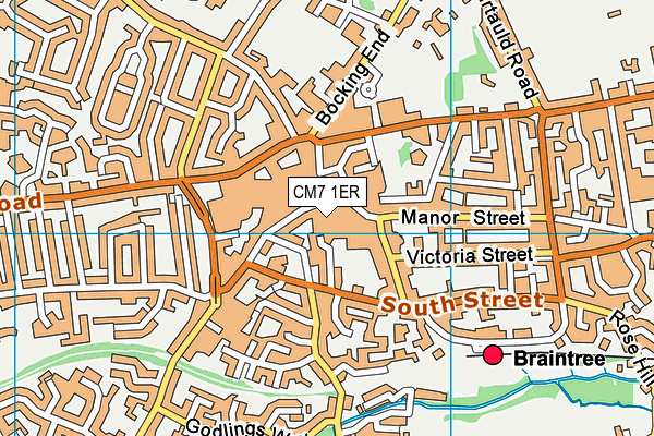 CM7 1ER map - OS VectorMap District (Ordnance Survey) CM7 1ER map - OS VectorMap District (Ordnance Survey)