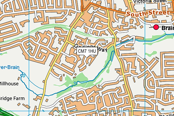 CM7 1HU map - OS VectorMap District (Ordnance Survey) CM7 1HU map - OS VectorMap District (Ordnance Survey)