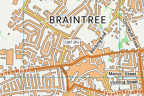 CM7 2PJ map - OS VectorMap District (Ordnance Survey) CM7 2PJ map - OS VectorMap District (Ordnance Survey)