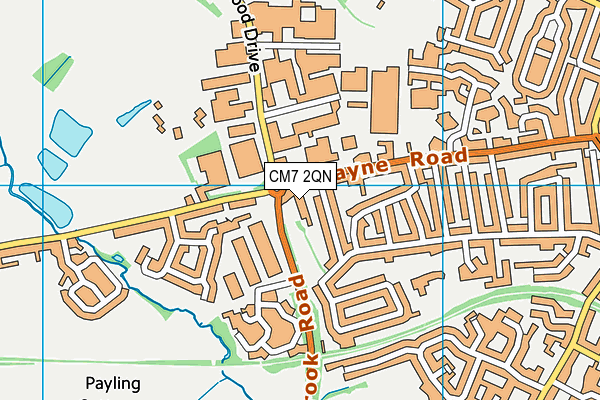 CM7 2QN map - OS VectorMap District (Ordnance Survey) CM7 2QN map - OS VectorMap District (Ordnance Survey)