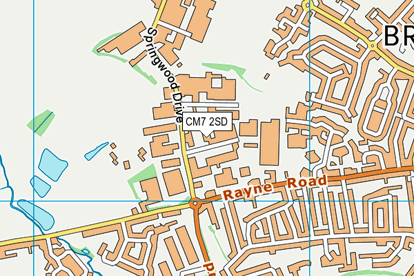 CM7 2SD map - OS VectorMap District (Ordnance Survey) CM7 2SD map - OS VectorMap District (Ordnance Survey)