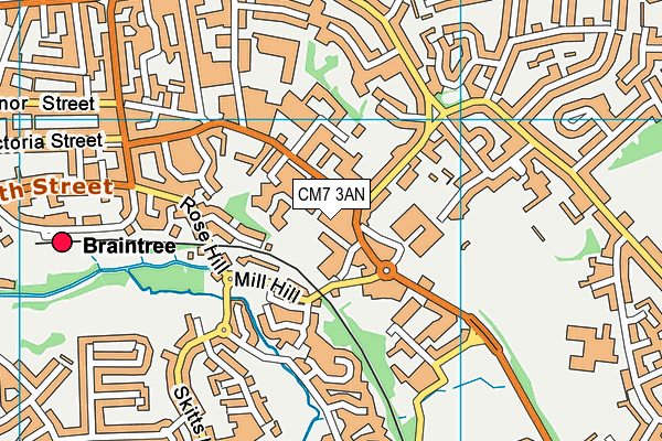 CM7 3AN map - OS VectorMap District (Ordnance Survey) CM7 3AN map - OS VectorMap District (Ordnance Survey)