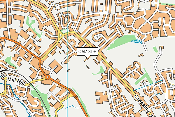 CM7 3DE map - OS VectorMap District (Ordnance Survey) CM7 3DE map - OS VectorMap District (Ordnance Survey)