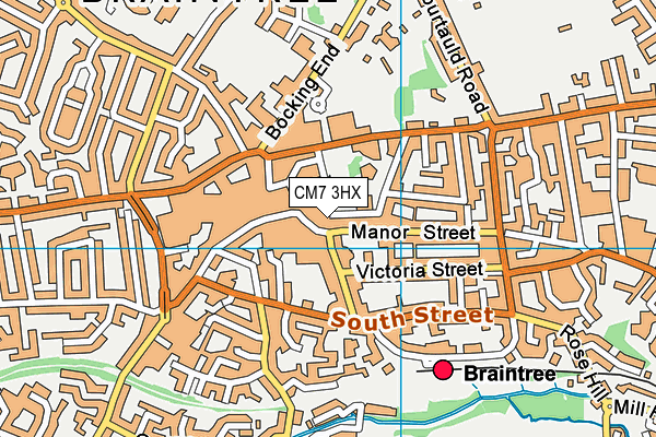 CM7 3HX map - OS VectorMap District (Ordnance Survey) CM7 3HX map - OS VectorMap District (Ordnance Survey)