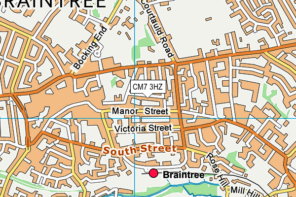 CM7 3HZ map - OS VectorMap District (Ordnance Survey) CM7 3HZ map - OS VectorMap District (Ordnance Survey)
