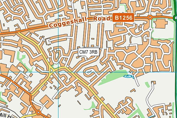 CM7 3RB map - OS VectorMap District (Ordnance Survey) CM7 3RB map - OS VectorMap District (Ordnance Survey)