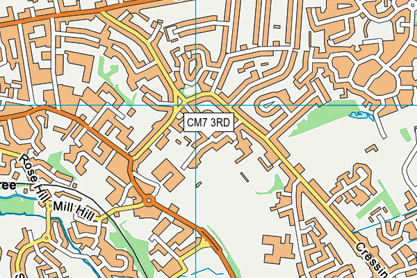 CM7 3RD map - OS VectorMap District (Ordnance Survey) CM7 3RD map - OS VectorMap District (Ordnance Survey)