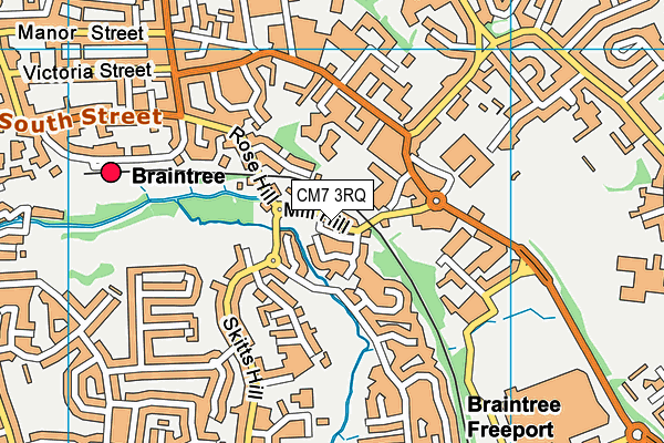 CM7 3RQ map - OS VectorMap District (Ordnance Survey) CM7 3RQ map - OS VectorMap District (Ordnance Survey)