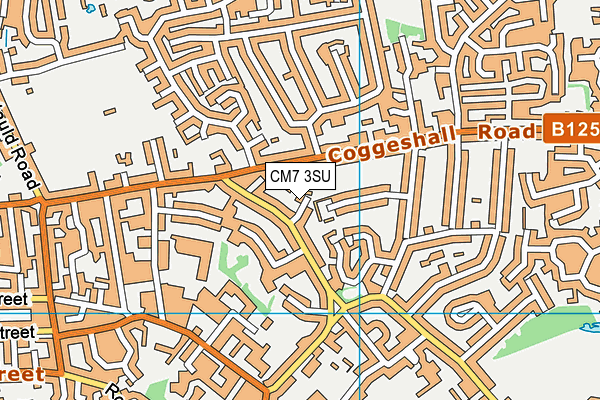 CM7 3SU map - OS VectorMap District (Ordnance Survey) CM7 3SU map - OS VectorMap District (Ordnance Survey)