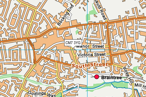 CM7 3YG map - OS VectorMap District (Ordnance Survey) CM7 3YG map - OS VectorMap District (Ordnance Survey)