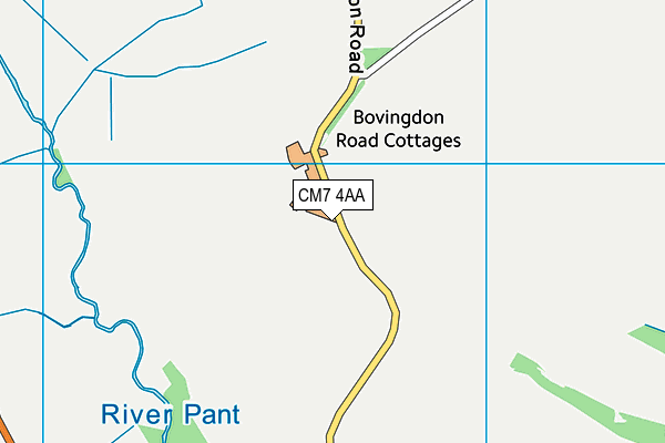 CM7 4AA map - OS VectorMap District (Ordnance Survey) CM7 4AA map - OS VectorMap District (Ordnance Survey)