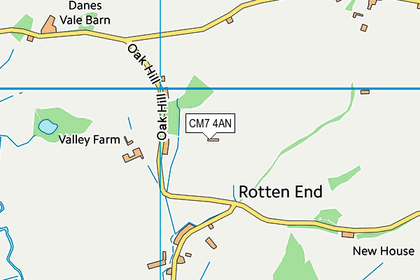 CM7 4AN map - OS VectorMap District (Ordnance Survey) CM7 4AN map - OS VectorMap District (Ordnance Survey)