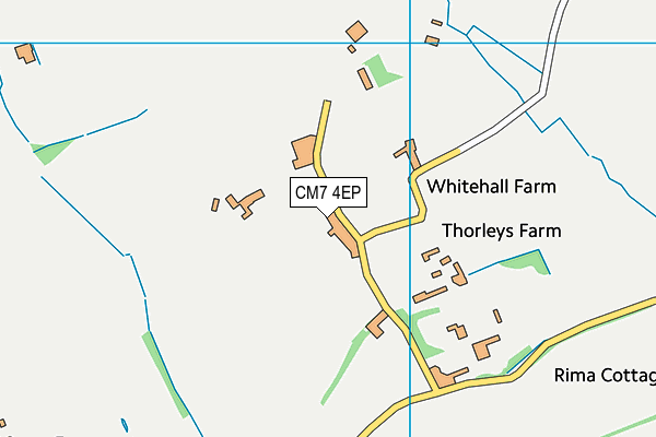 CM7 4EP map - OS VectorMap District (Ordnance Survey) CM7 4EP map - OS VectorMap District (Ordnance Survey)