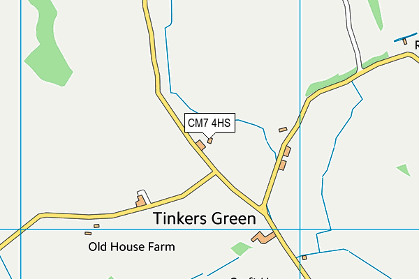 CM7 4HS map - OS VectorMap District (Ordnance Survey) CM7 4HS map - OS VectorMap District (Ordnance Survey)