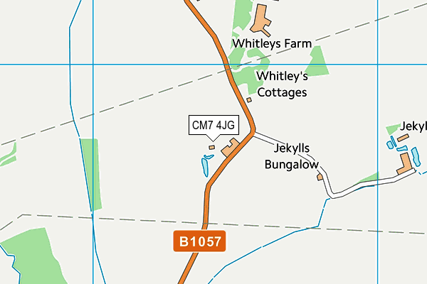 CM7 4JG map - OS VectorMap District (Ordnance Survey) CM7 4JG map - OS VectorMap District (Ordnance Survey)
