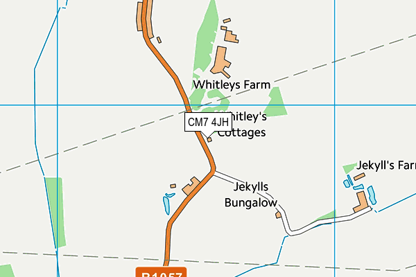 CM7 4JH map - OS VectorMap District (Ordnance Survey) CM7 4JH map - OS VectorMap District (Ordnance Survey)