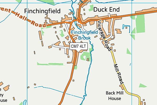 CM7 4LT map - OS VectorMap District (Ordnance Survey) CM7 4LT map - OS VectorMap District (Ordnance Survey)
