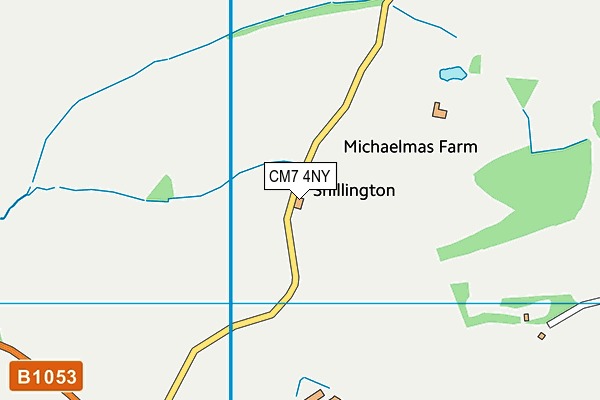 CM7 4NY map - OS VectorMap District (Ordnance Survey) CM7 4NY map - OS VectorMap District (Ordnance Survey)