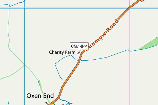 CM7 4PP map - OS VectorMap District (Ordnance Survey) CM7 4PP map - OS VectorMap District (Ordnance Survey)
