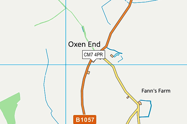 CM7 4PR map - OS VectorMap District (Ordnance Survey) CM7 4PR map - OS VectorMap District (Ordnance Survey)