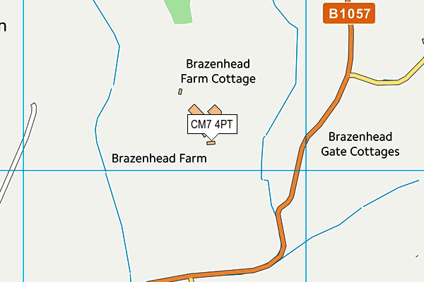 CM7 4PT map - OS VectorMap District (Ordnance Survey) CM7 4PT map - OS VectorMap District (Ordnance Survey)