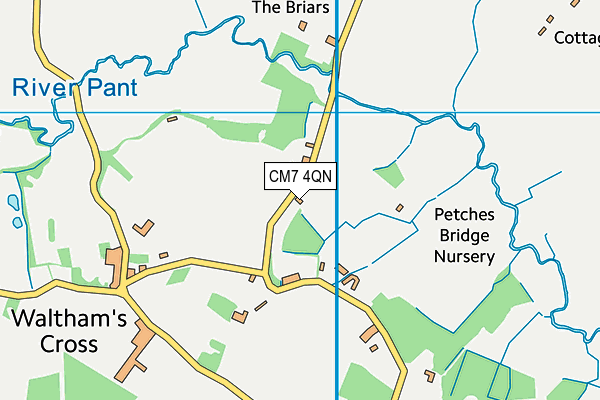 CM7 4QN map - OS VectorMap District (Ordnance Survey) CM7 4QN map - OS VectorMap District (Ordnance Survey)