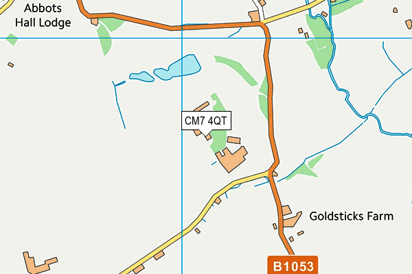 CM7 4QT map - OS VectorMap District (Ordnance Survey) CM7 4QT map - OS VectorMap District (Ordnance Survey)