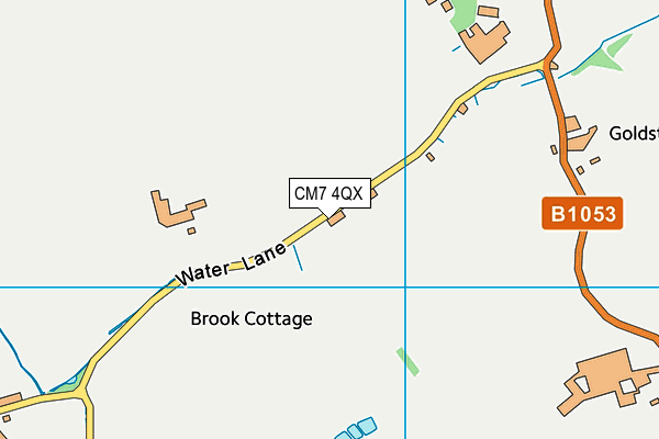CM7 4QX map - OS VectorMap District (Ordnance Survey) CM7 4QX map - OS VectorMap District (Ordnance Survey)