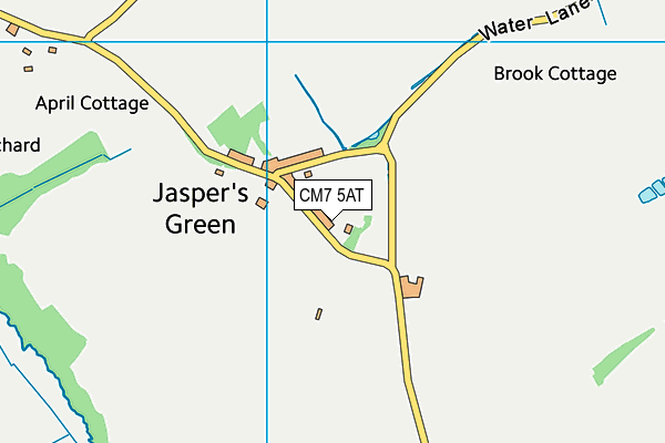 CM7 5AT map - OS VectorMap District (Ordnance Survey) CM7 5AT map - OS VectorMap District (Ordnance Survey)