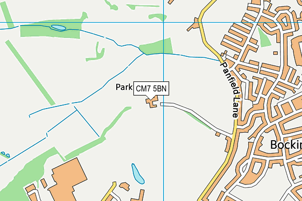 CM7 5BN map - OS VectorMap District (Ordnance Survey) CM7 5BN map - OS VectorMap District (Ordnance Survey)