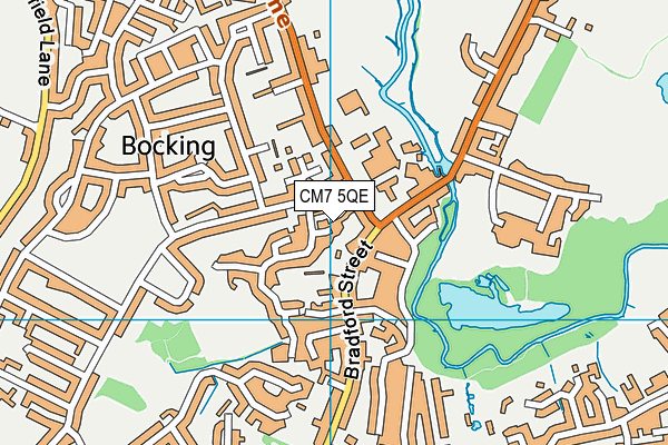 CM7 5QE map - OS VectorMap District (Ordnance Survey) CM7 5QE map - OS VectorMap District (Ordnance Survey)