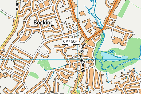 CM7 5QF map - OS VectorMap District (Ordnance Survey) CM7 5QF map - OS VectorMap District (Ordnance Survey)