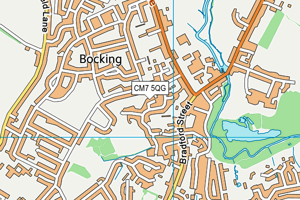 CM7 5QG map - OS VectorMap District (Ordnance Survey) CM7 5QG map - OS VectorMap District (Ordnance Survey)