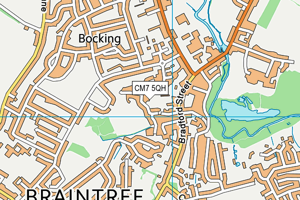 CM7 5QH map - OS VectorMap District (Ordnance Survey) CM7 5QH map - OS VectorMap District (Ordnance Survey)