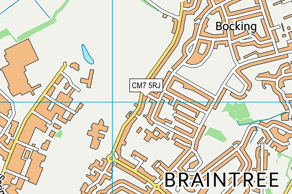 CM7 5RJ map - OS VectorMap District (Ordnance Survey) CM7 5RJ map - OS VectorMap District (Ordnance Survey)