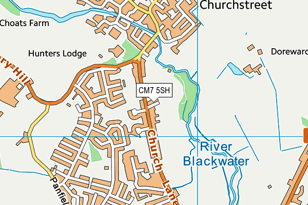 CM7 5SH map - OS VectorMap District (Ordnance Survey) CM7 5SH map - OS VectorMap District (Ordnance Survey)
