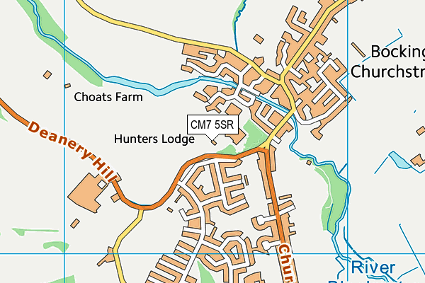CM7 5SR map - OS VectorMap District (Ordnance Survey) CM7 5SR map - OS VectorMap District (Ordnance Survey)